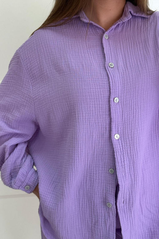 A-bee - Nelly Skjorte - Lilac Skjorter 