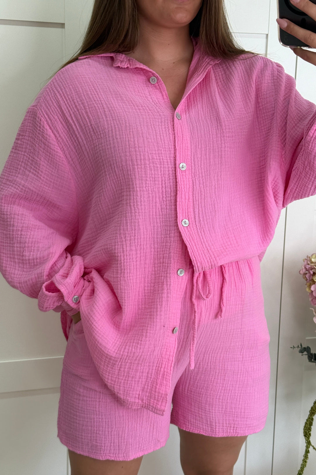 A-bee - Nelly Skjorte - Pink Skjorter 