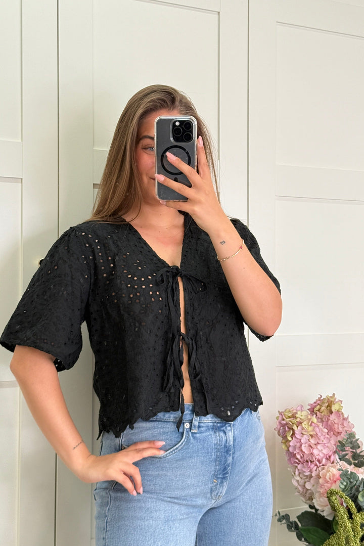 A-bee - Nicoline Bluse - Black Bluser 