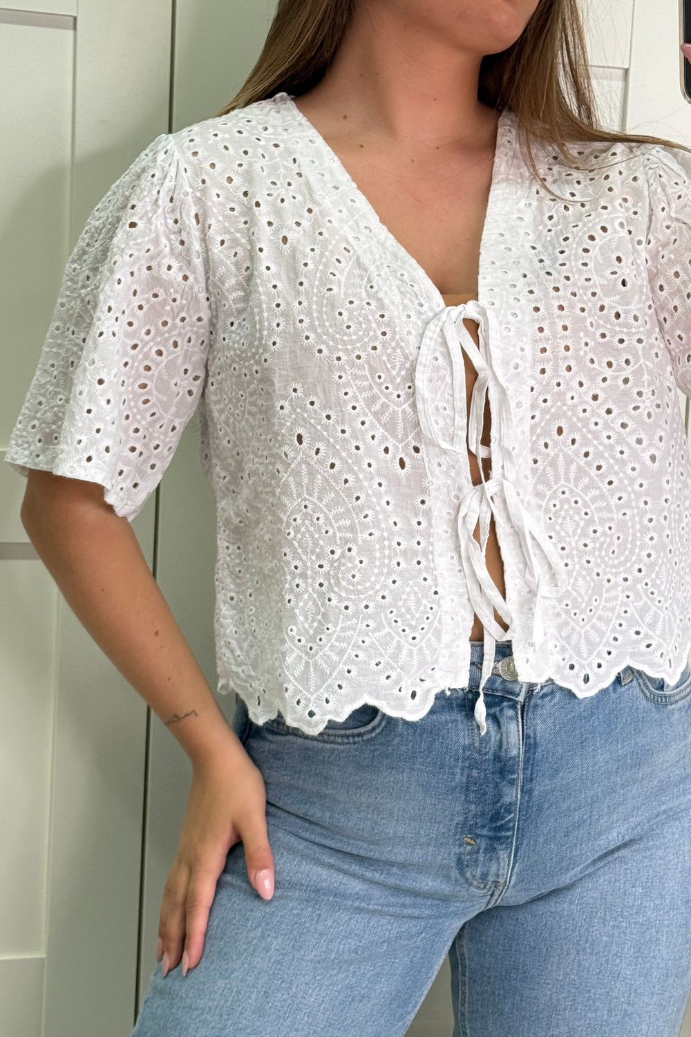 A-bee - Nicoline Bluse - White Bluser 