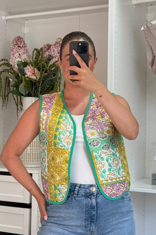 A-bee - Ophelie Vest - Green Veste 