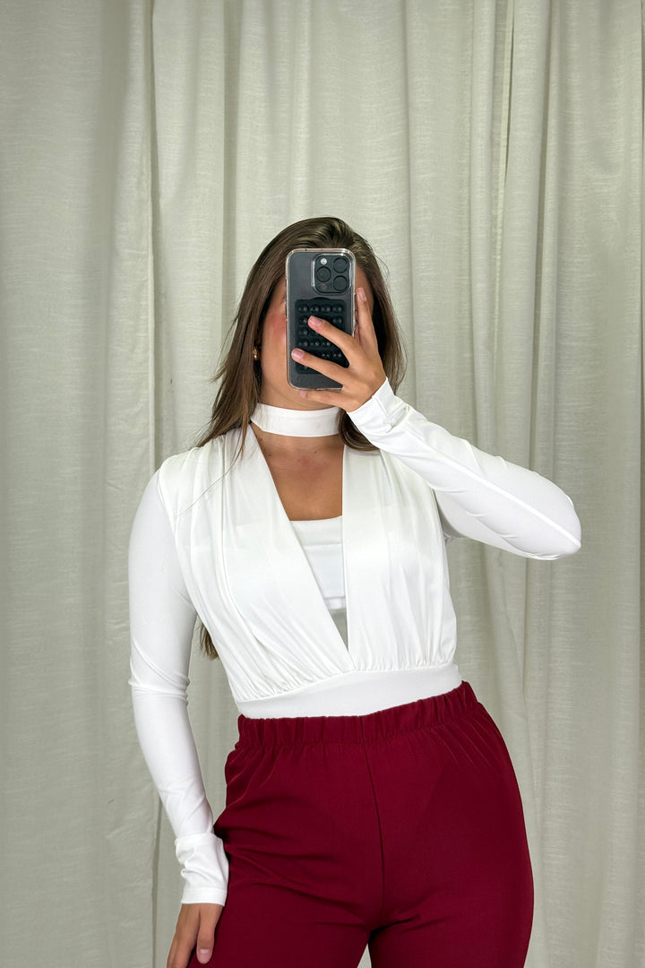 A-bee - Rakel Bodystocking - White Bodystockings 