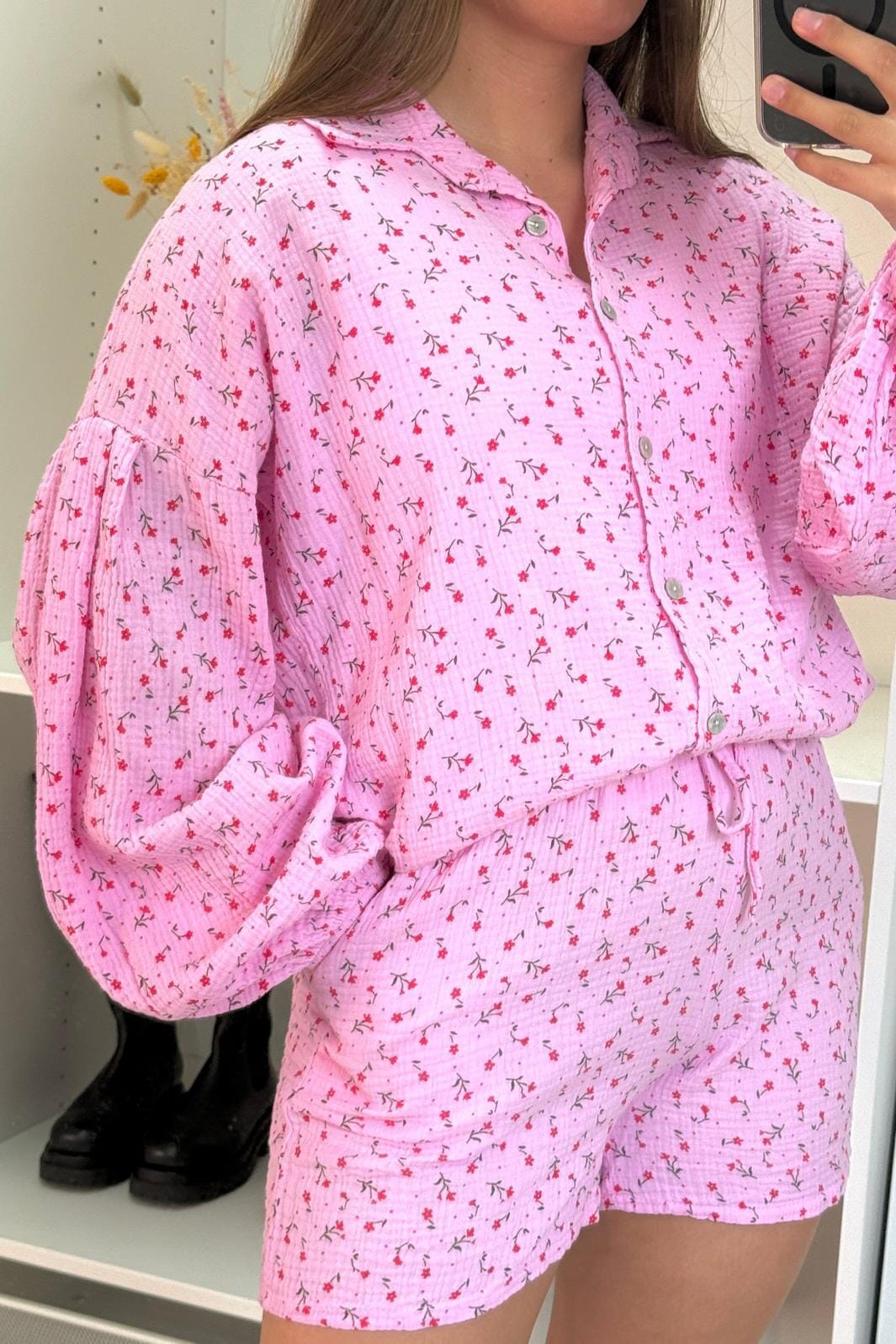 A-bee - Sigrid Shirt - Pink Skjorter 