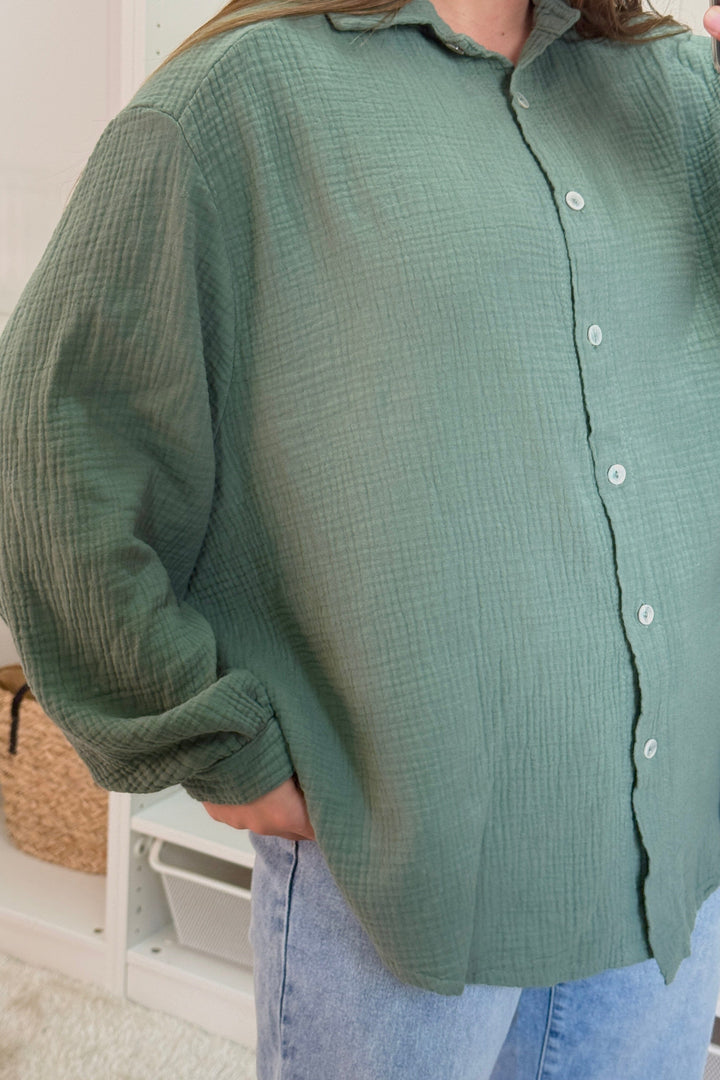 A-bee - Sonja Shirt - Khaki Skjorter 