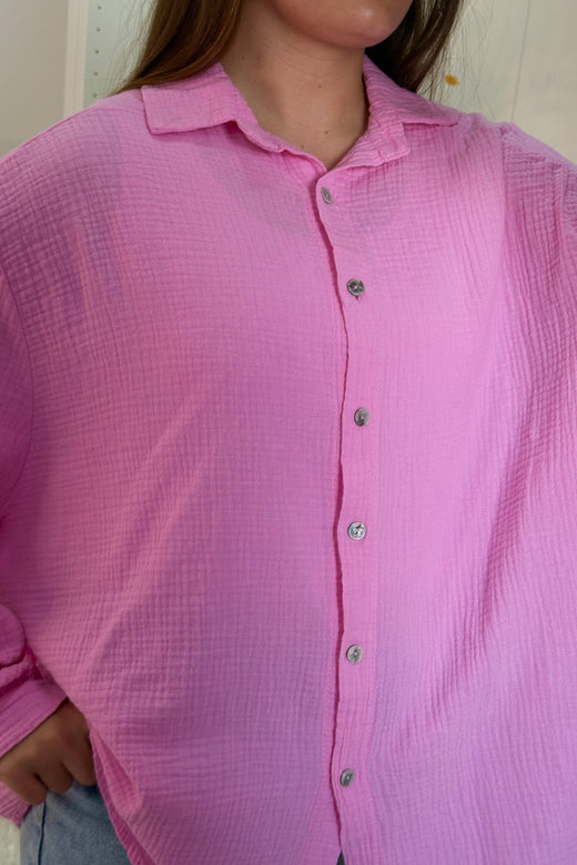 A-bee - Sonja Shirt - Pink Skjorter 