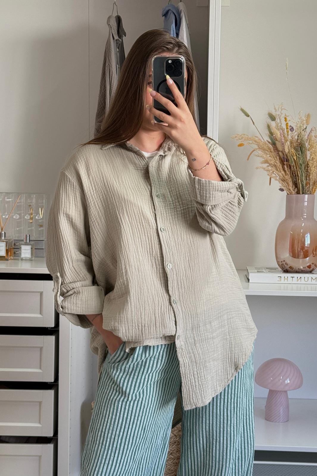 A-bee - Tilde Shirt - Beige Skjorter 