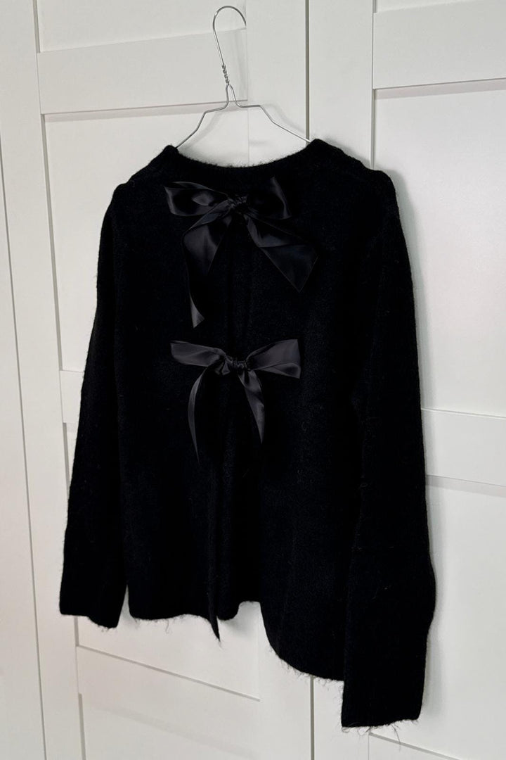 A-bee - Tina Striktrøjer - Black Strikbluser 