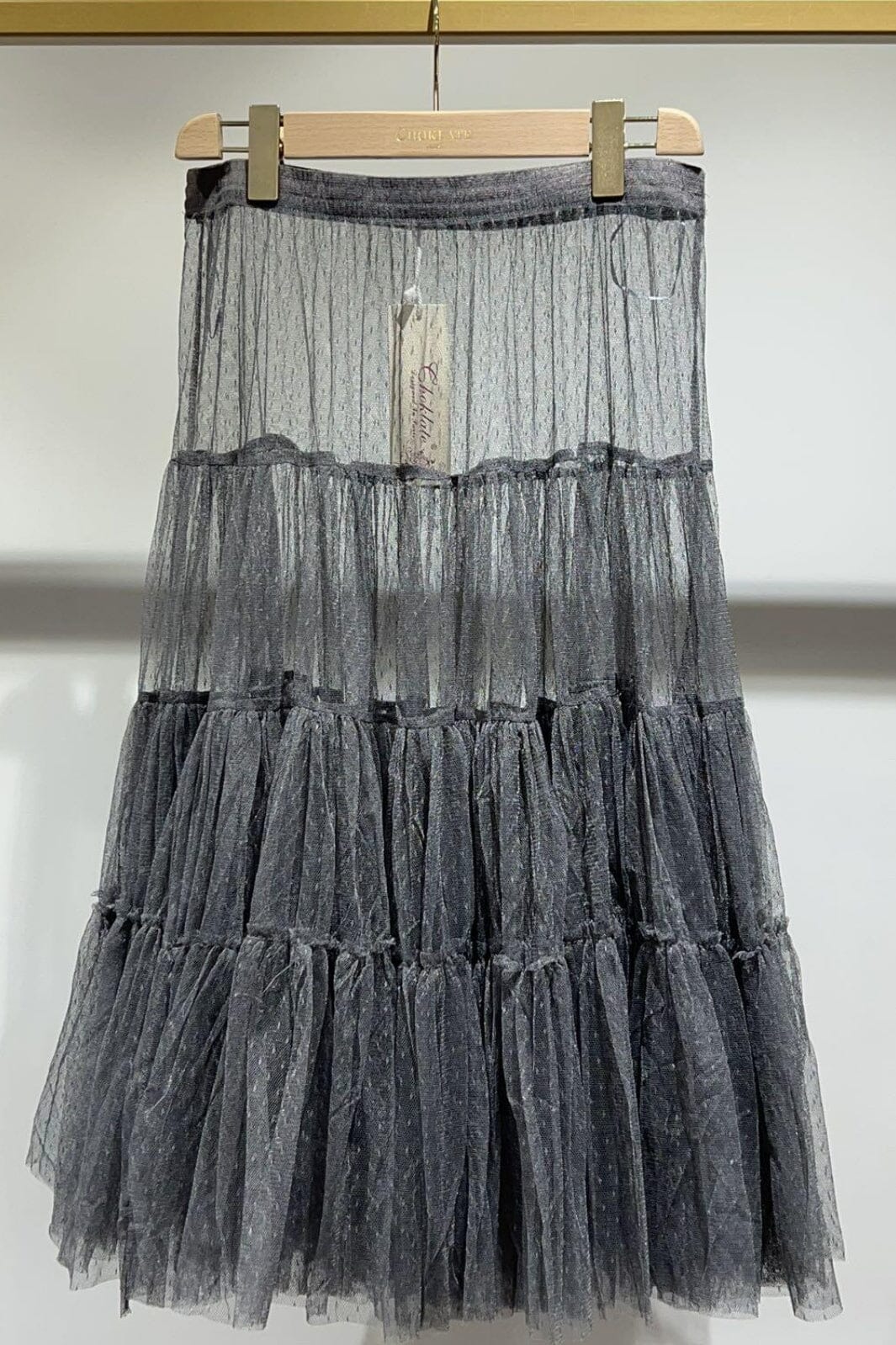 A-bee - Tulle Skirt 29693 - Grey Nederdele 