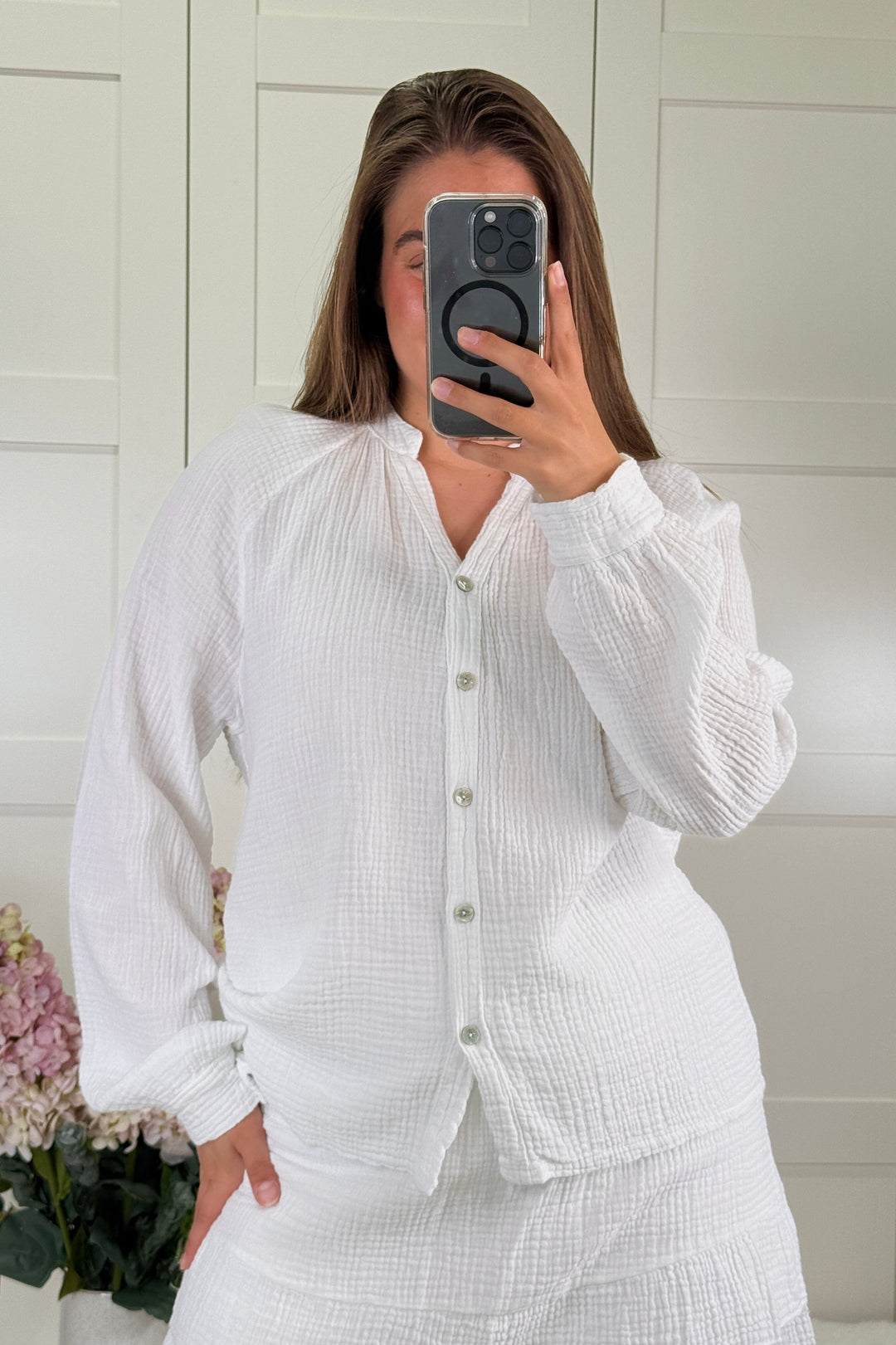 A-bee - Victoria Skjorte - White Skjorter 