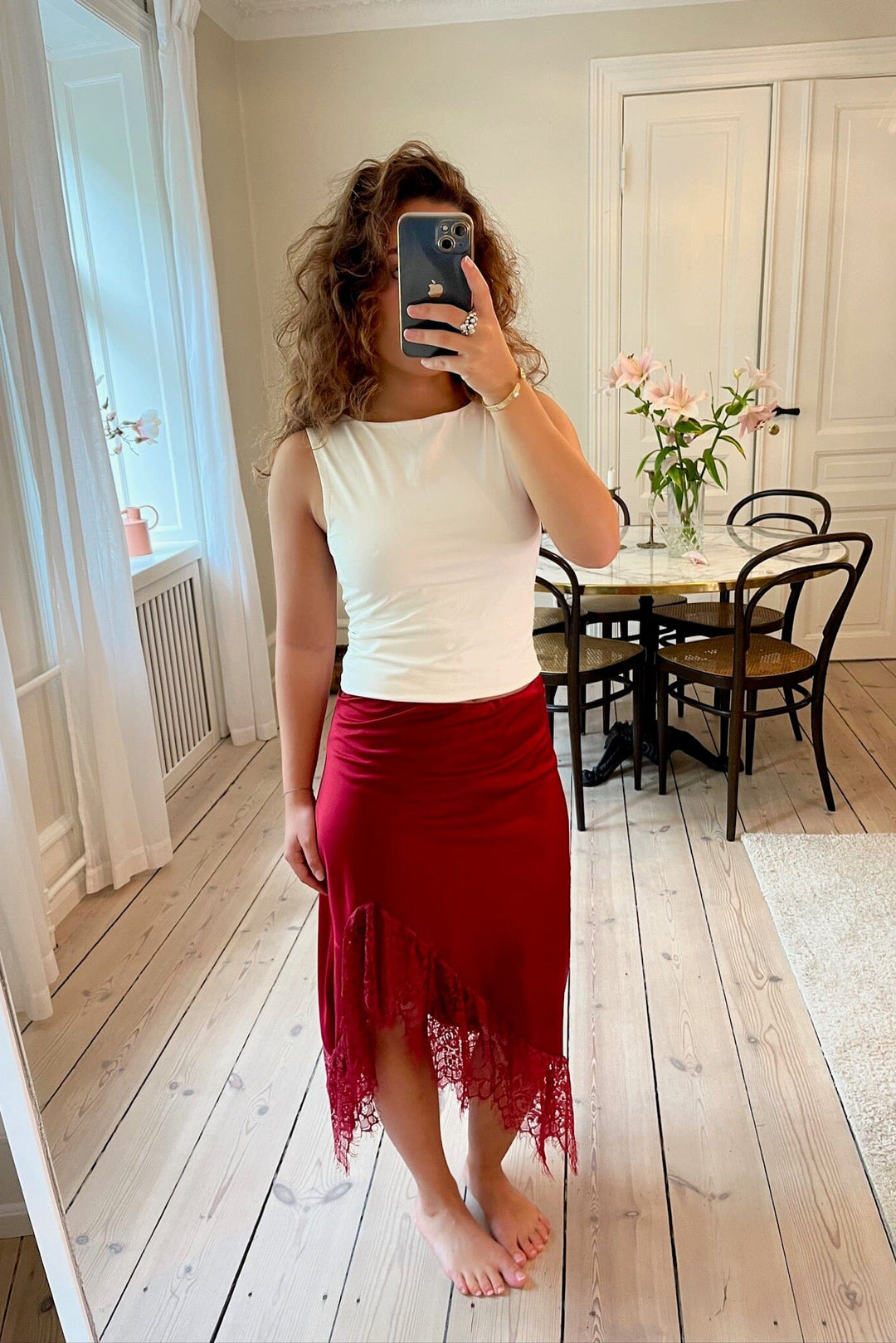 A-bee - Vittoria Skirt - Burgundy Nederdele 