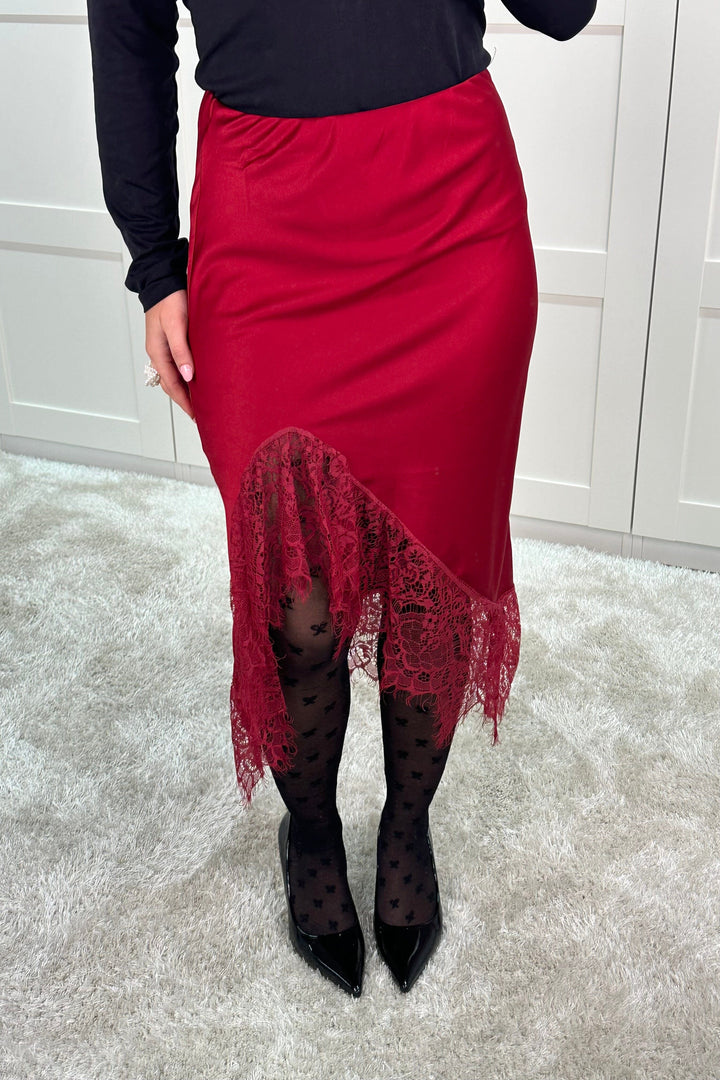 A-bee - Vittoria Skirt - Burgundy Nederdele 