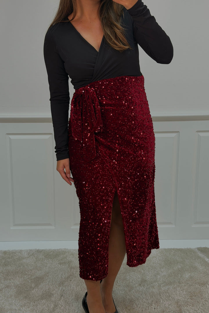 A-bee - Viviana dress - Burgundy Kjoler 