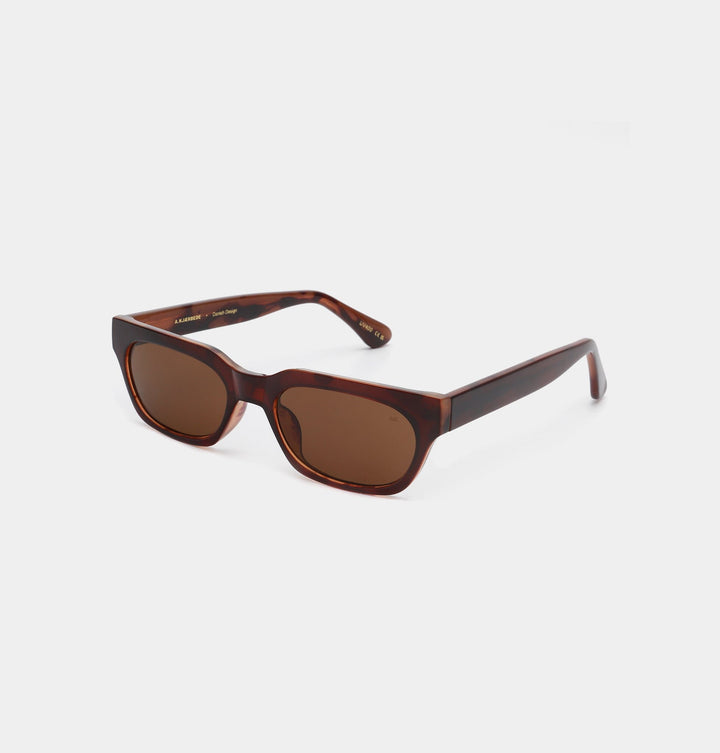 A. Kjærbede - Bror - Brown/Demi Light Brown Transparent Solbriller 