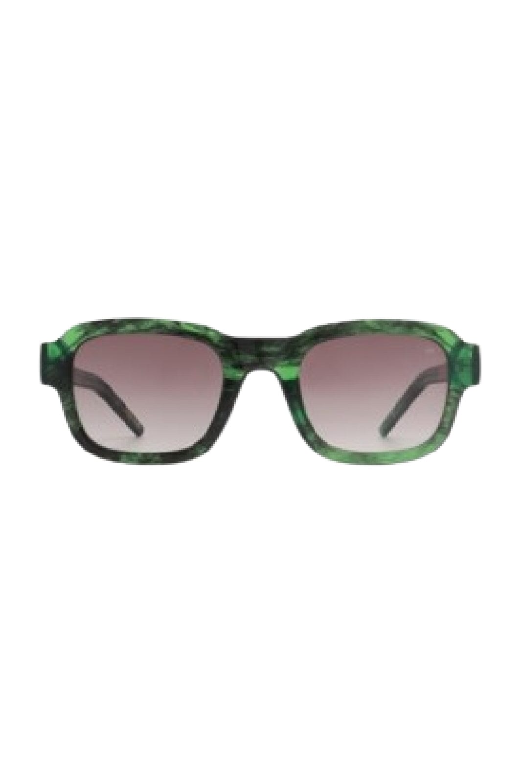 A. Kjærbede - Halo - Green Marble Transparent Solbriller 