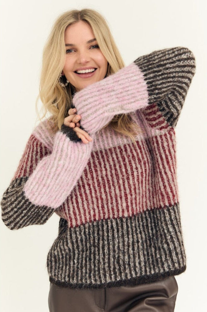 A-View - Aliana Knit Pullover AV6096 - 255 - Rose/Red