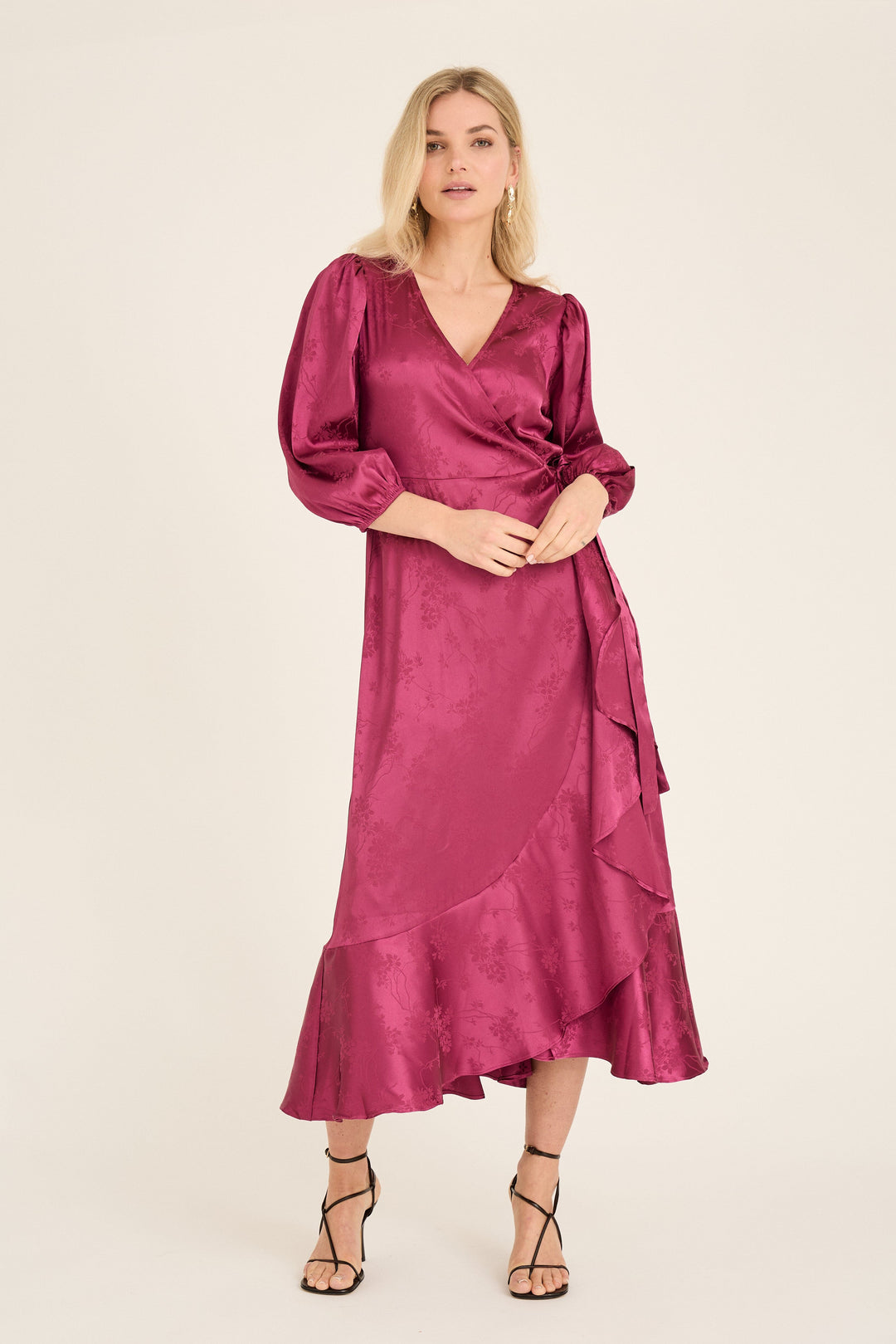 A-View - Camino Dress AV7019 - 266 - Cabernet Kjoler 