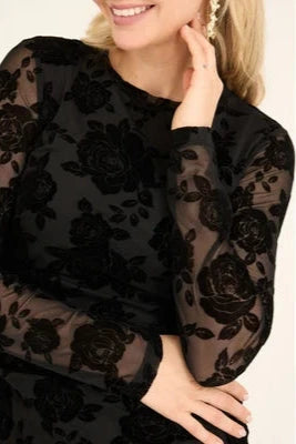 A-View - Claudine Dress AV7001 - 999 - Black Kjoler 