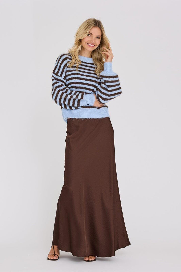 A-View - Else Knit Pullover AV6035 - 150 - Brown/Blue