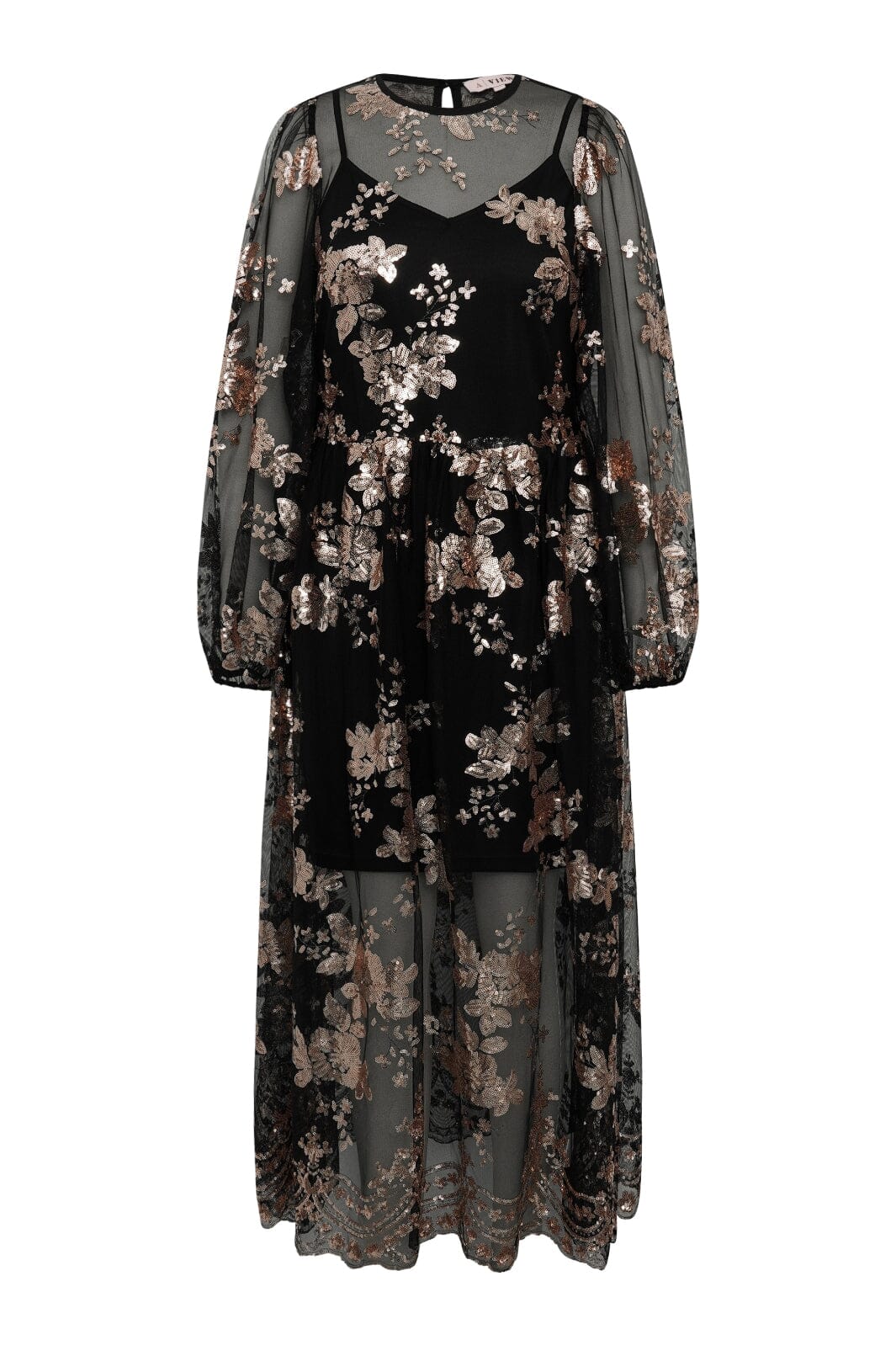 A-View - Estelle Dress AV6095 - 307 - Rose Gold Kjoler 