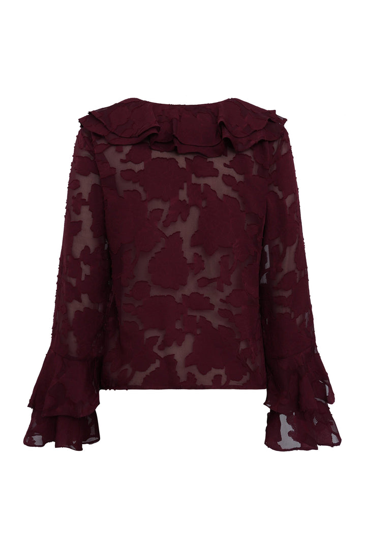 A-View - Floretta Blouse AV6090 - 266 - Cabernet Bluser 