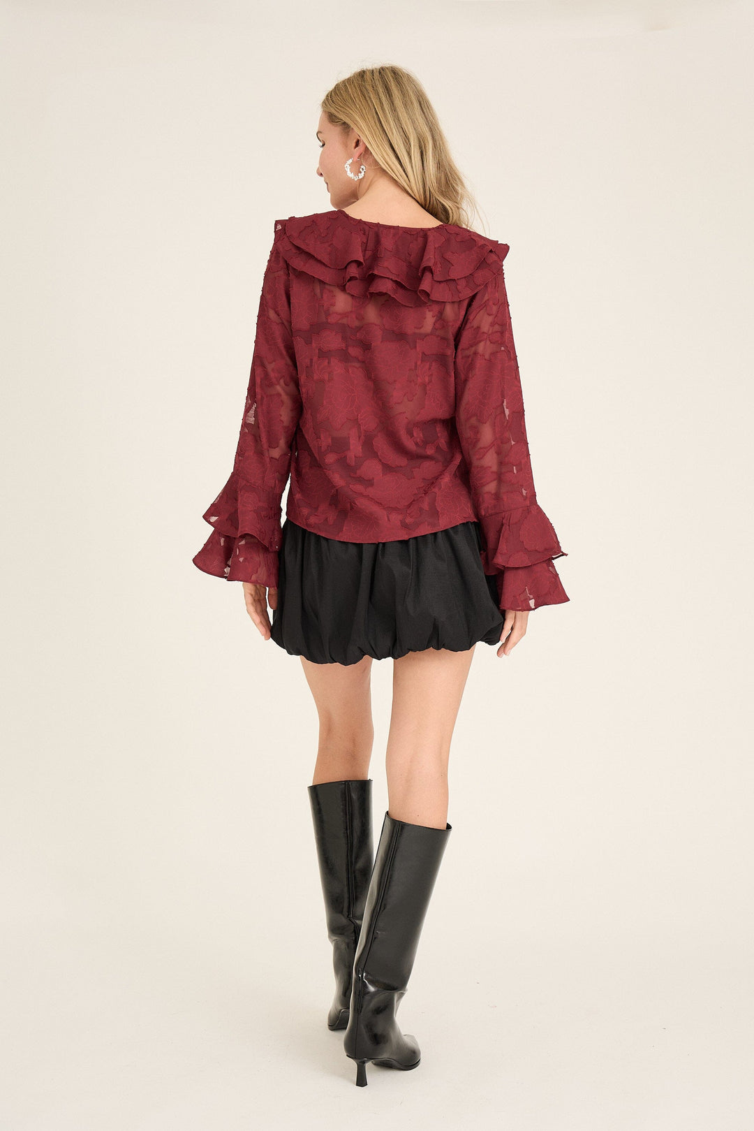 A-View - Floretta Blouse AV6090 - 266 - Cabernet Bluser 