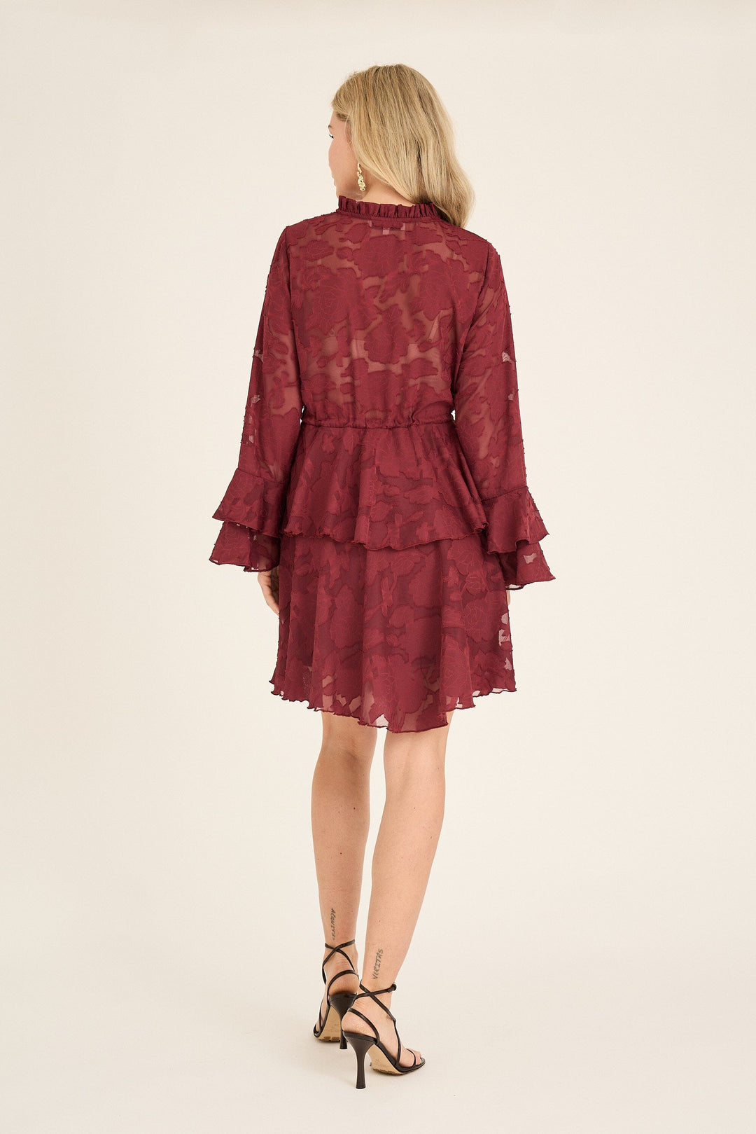 A-View - Floretta Dress AV7022 - 266 - Cabernet Kjoler 