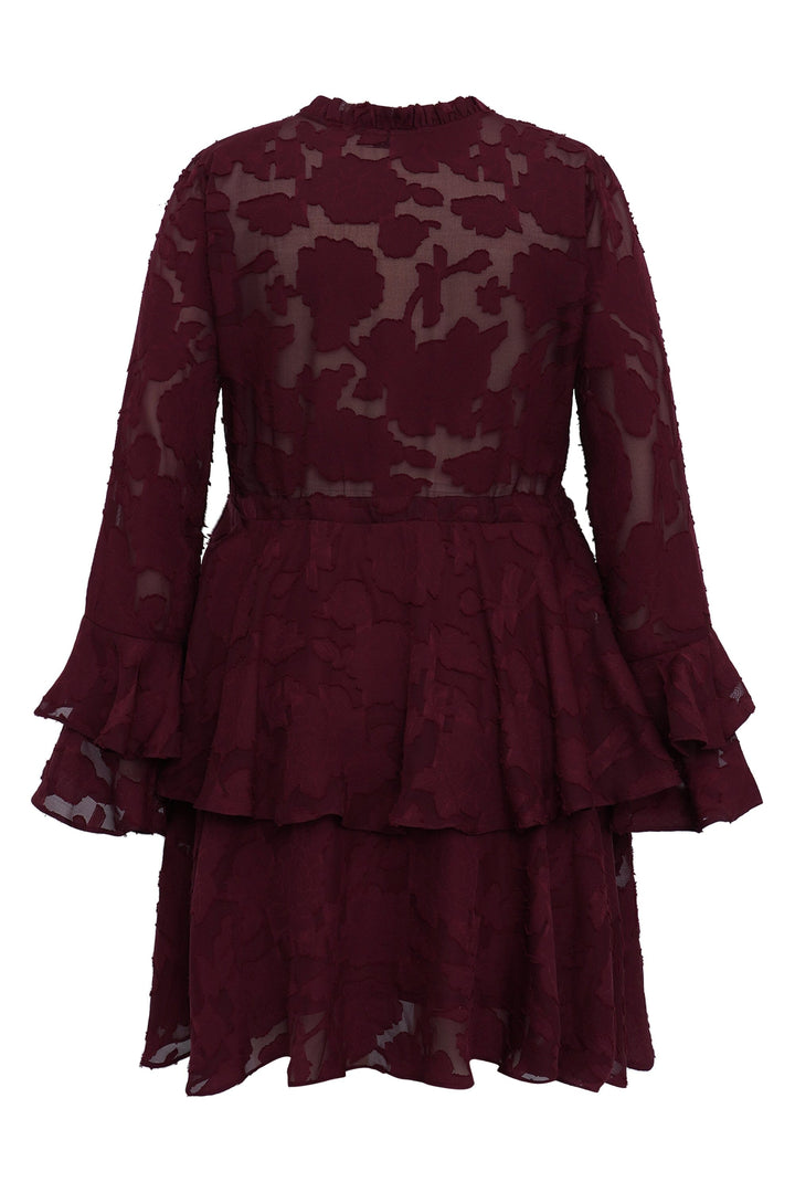 A-View - Floretta Dress AV7022 - 266 - Cabernet Kjoler 
