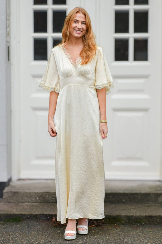 A-View - Flowy Dress AV8326 - 069 - Pale Yellow