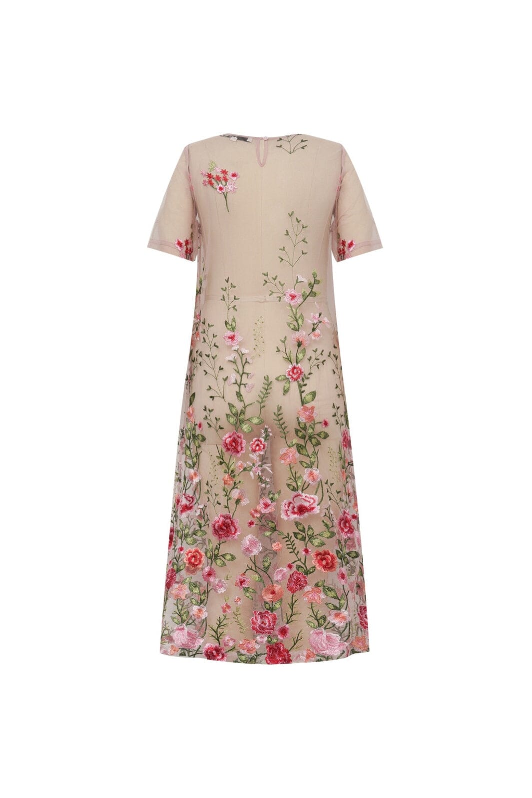 A-View - Fuschia Midi Dress AV7086 - 255 - Rose/Red