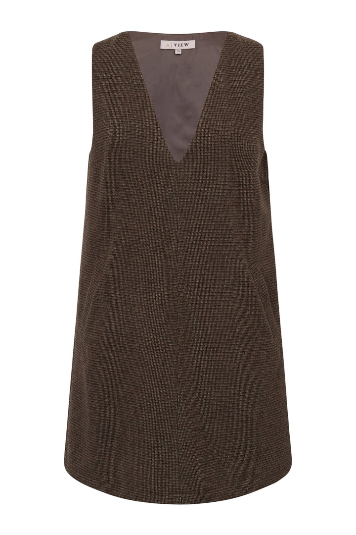 A-View - Heritage Spencer Dress AV7024 - 214 - Brown/Rust Kjoler 