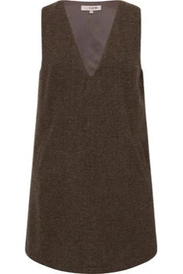 A-View - Heritage Spencer Dress AV7024 - 214 - Brown/Rust Kjoler 