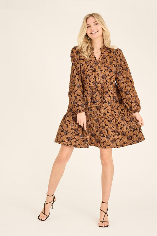A-View - Ida Dress AV4847 - 117 - Brown Kjoler 