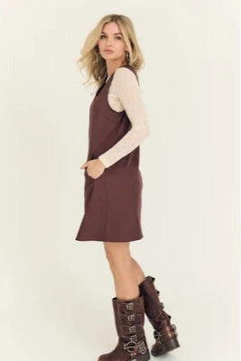 A-View - Juliette Spencer Dress AV7025 - 213 - Deep Mauve Kjoler 
