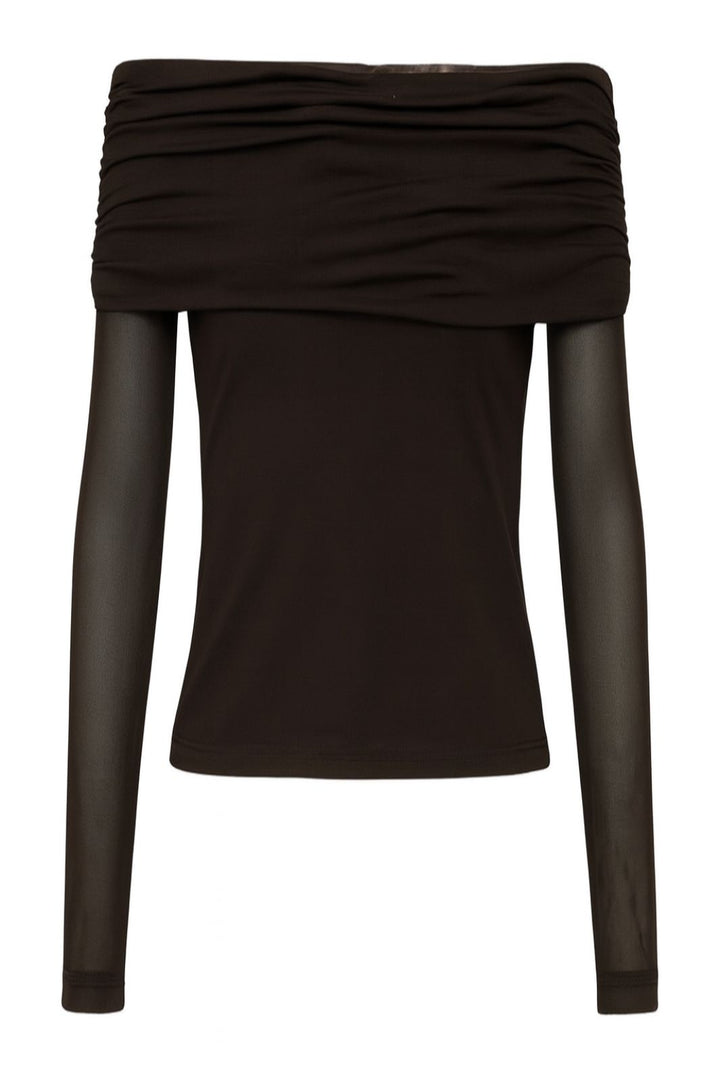 A-View - Kit Blouse AV8189 - 194 - Dark Brown Bluser 