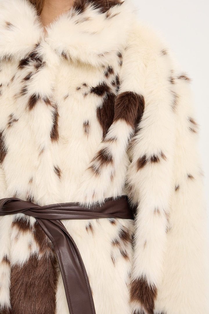 A-View - Kolvina Coat AV6032 - 193 - Brown/White