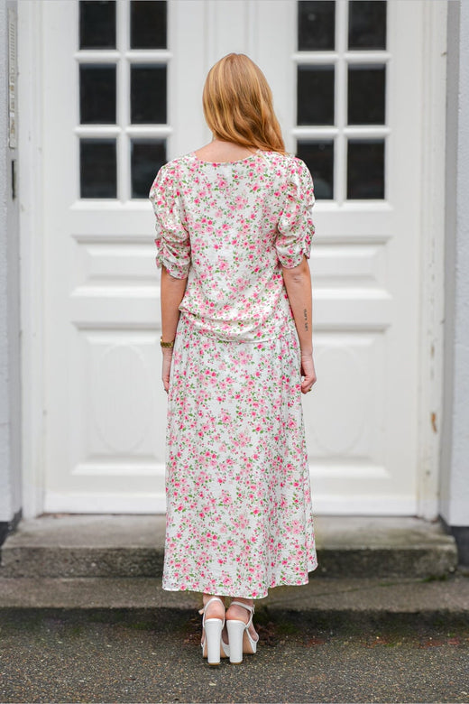 A-View - Peony Wrap Skirt AV4601-V - 199 - White/Pink