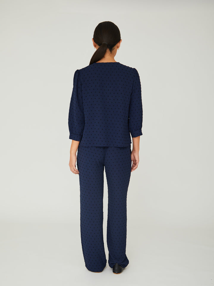 A-View - Sif Blouse - 699 Navy Bluser 