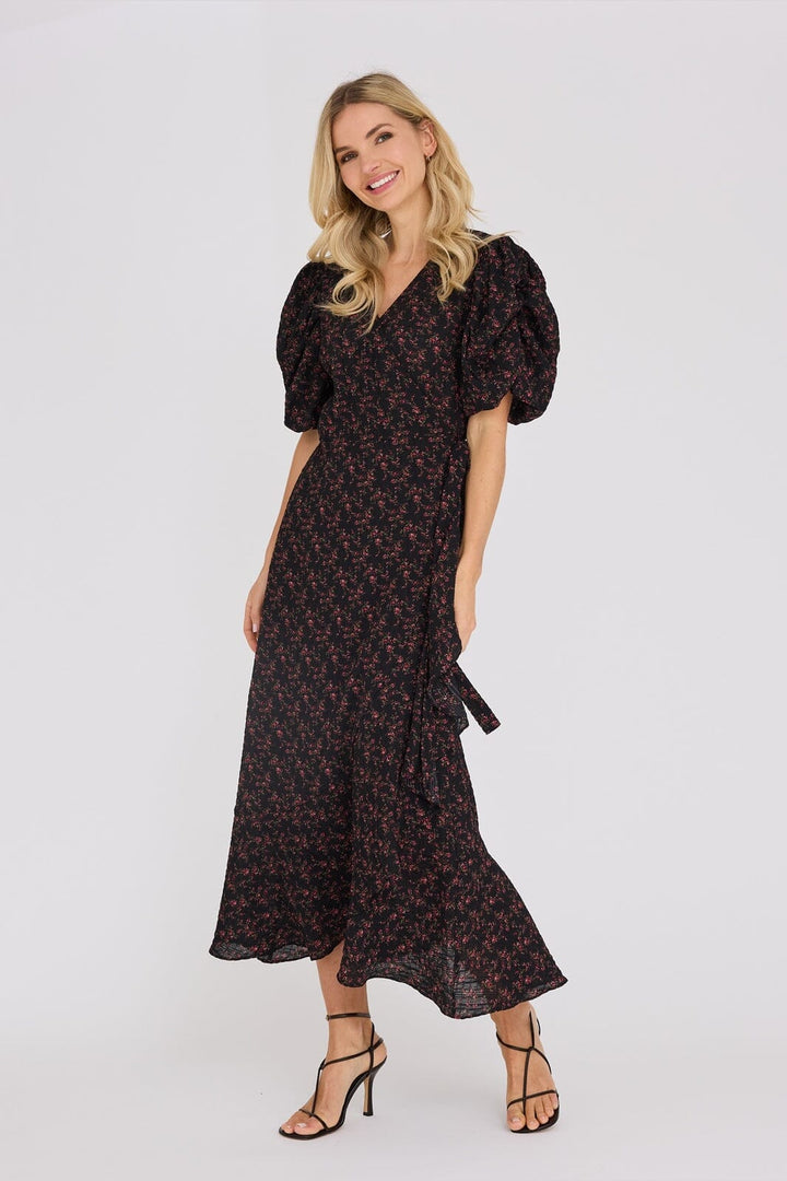 A-View - Sinda Print Dress AV5097 - 163 - Black/Pink