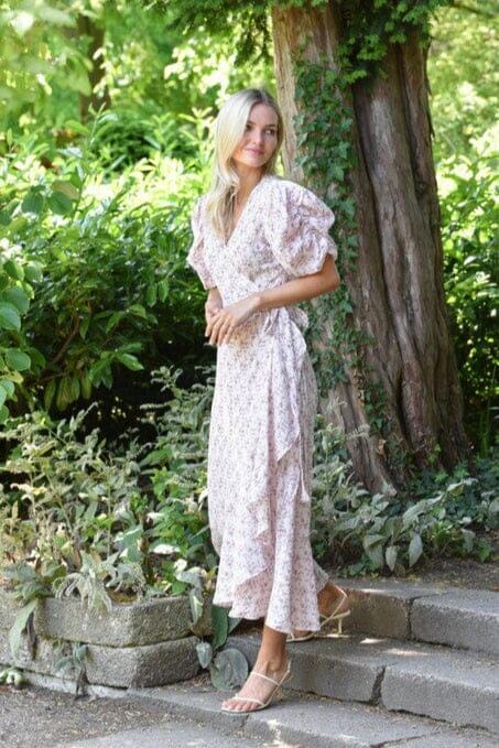 A-View - Sinda Print Dress AV5097 - 258 - Rose/Pink Kjoler 