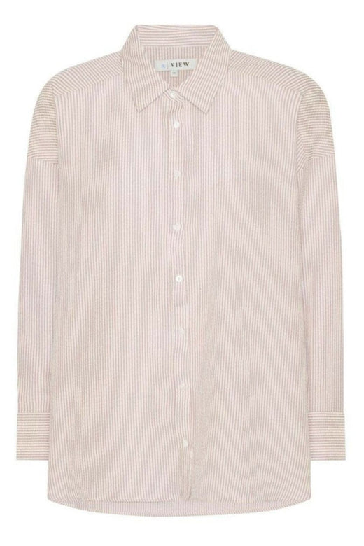 A-View - Sonja Shirt - 077 Sand/White Skjorter 