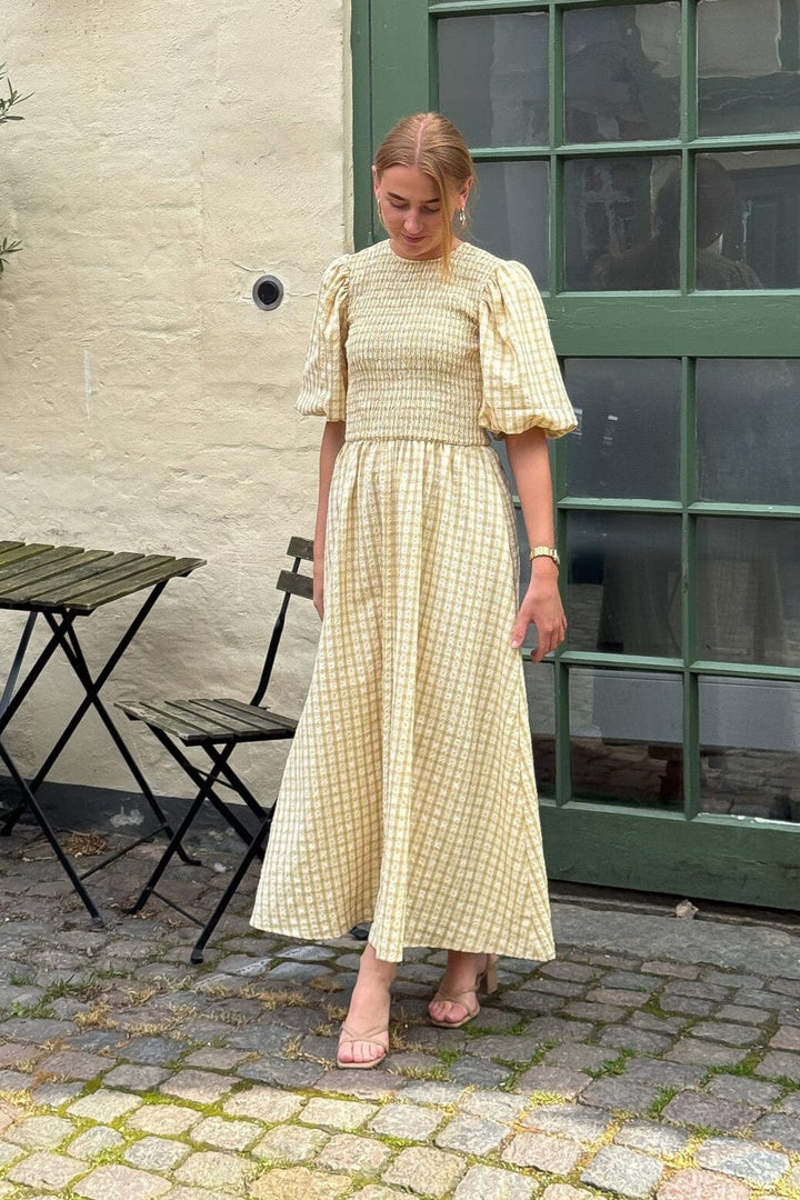 A-View - Tabita Dress AV5010 - 069 - Pale Yellow Kjoler 