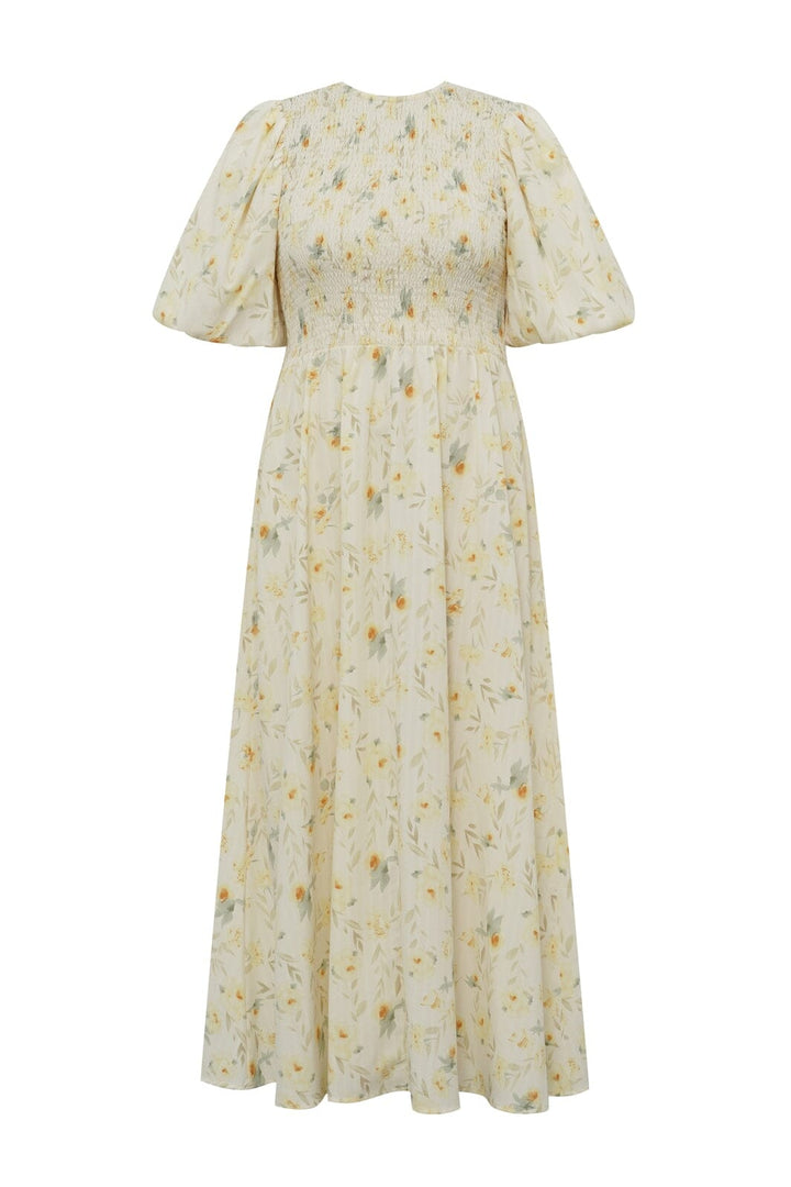 A-View - Tabita Dress AV5010 - 201 - Sand/Yellow