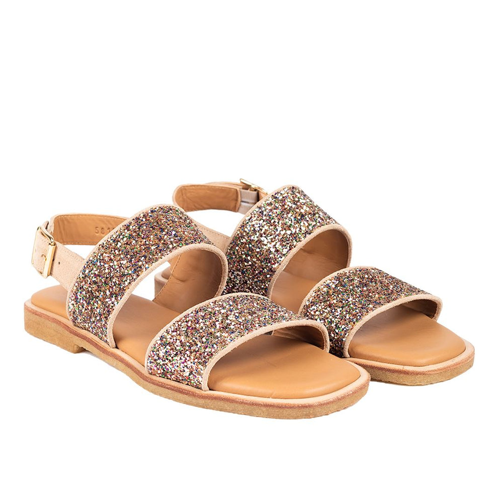 Angulus - Glitter sandal - 1149/2488 Sand/Multi Glitter Sandaler 