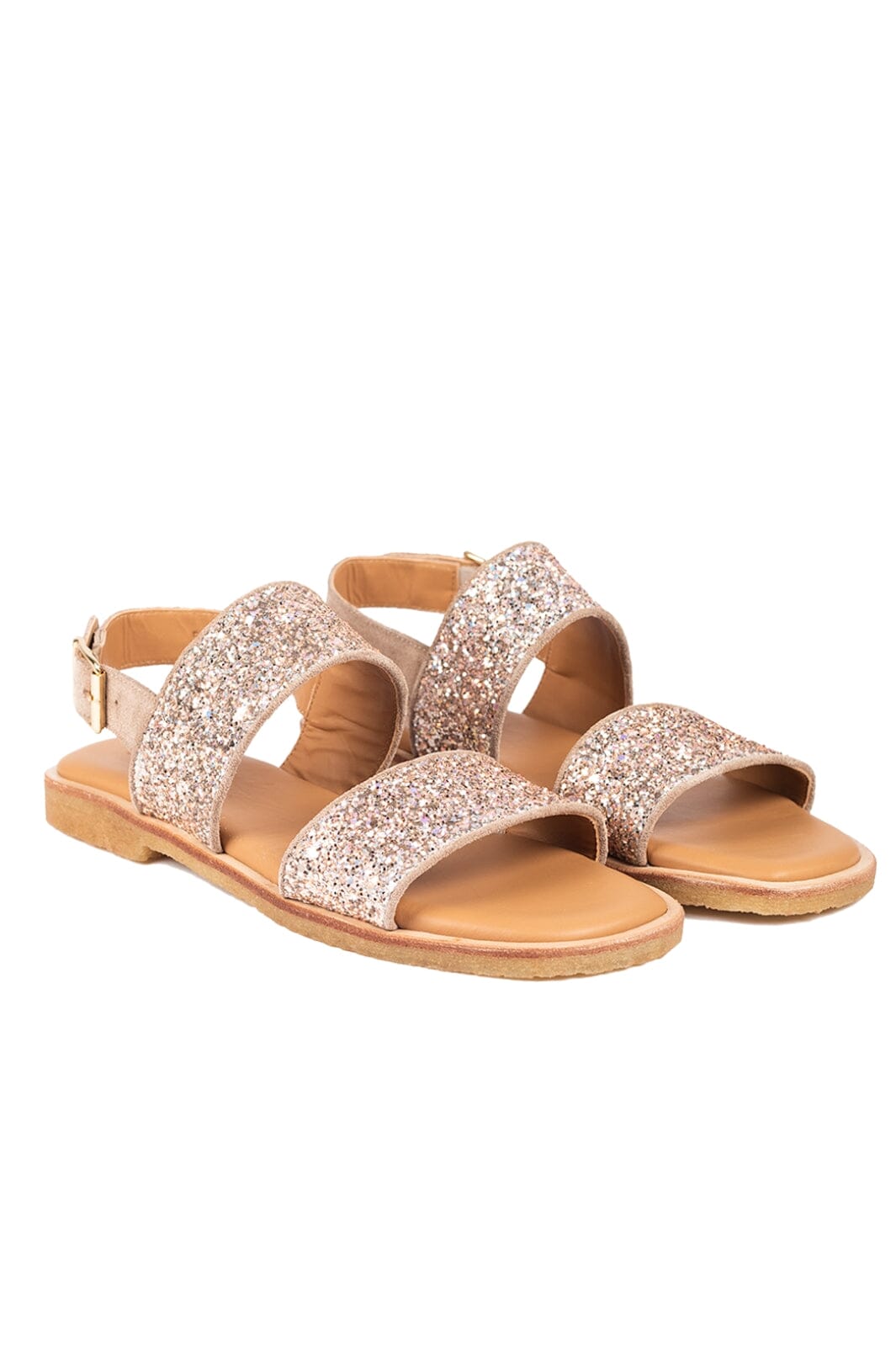 Angulus - Glitter sandal - 2836/2846 Taupe/Rose Taupe Sandaler 
