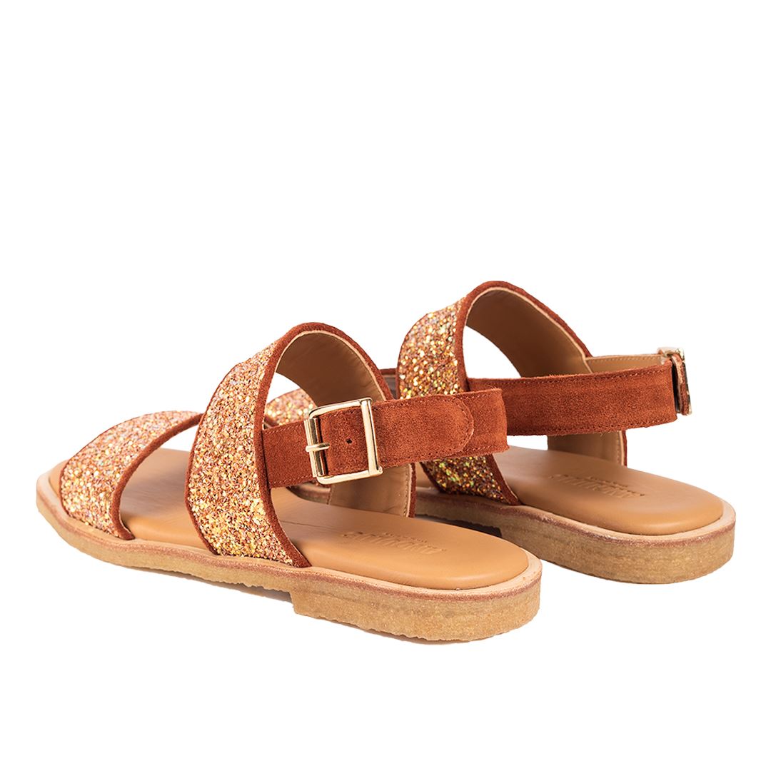 Angulus - Glitter sandal - 2857/2752 Terracotta/Mandarin Sandaler 