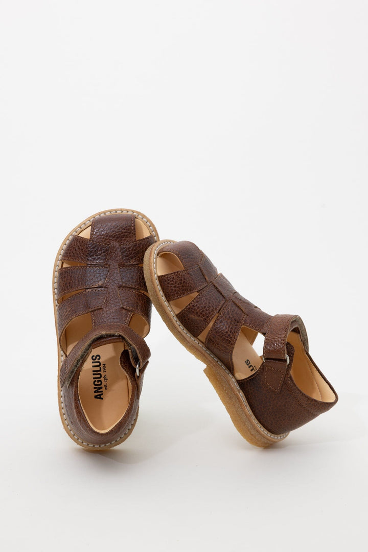 Angulus - Sandal med justerbar velcrolukning - 2509 Cognac Sandaler 