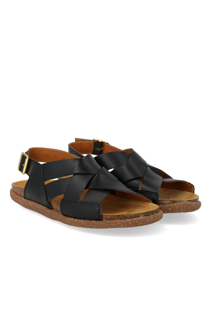 Angulus Women - Flettet Fodsengssandal 5864-101 - 1785 - Black