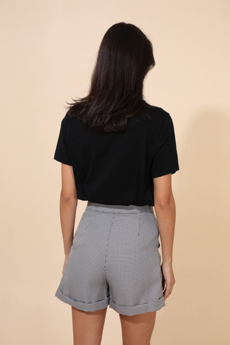 Anobel Copenhagen - Checked Shorts PC98 - Black Shorts 