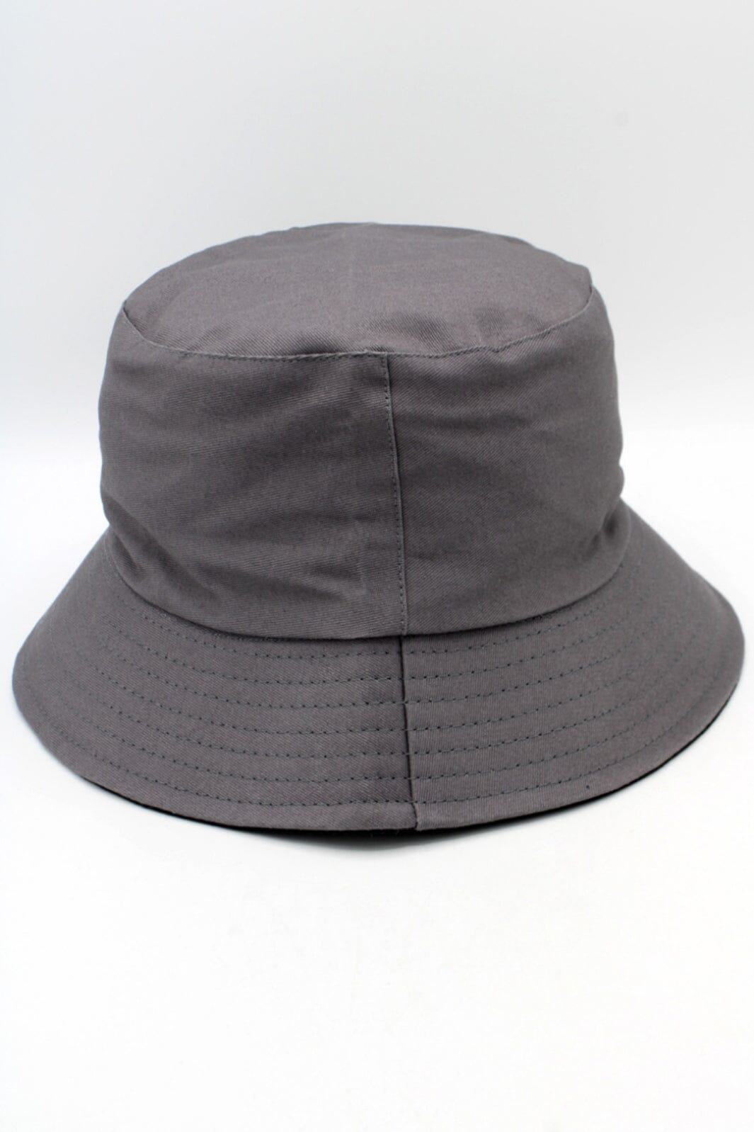 Anobel Copenhagen - Reversible Two-Tone Cotton Bucket Hat 12577 - Dark Gray Hatte 