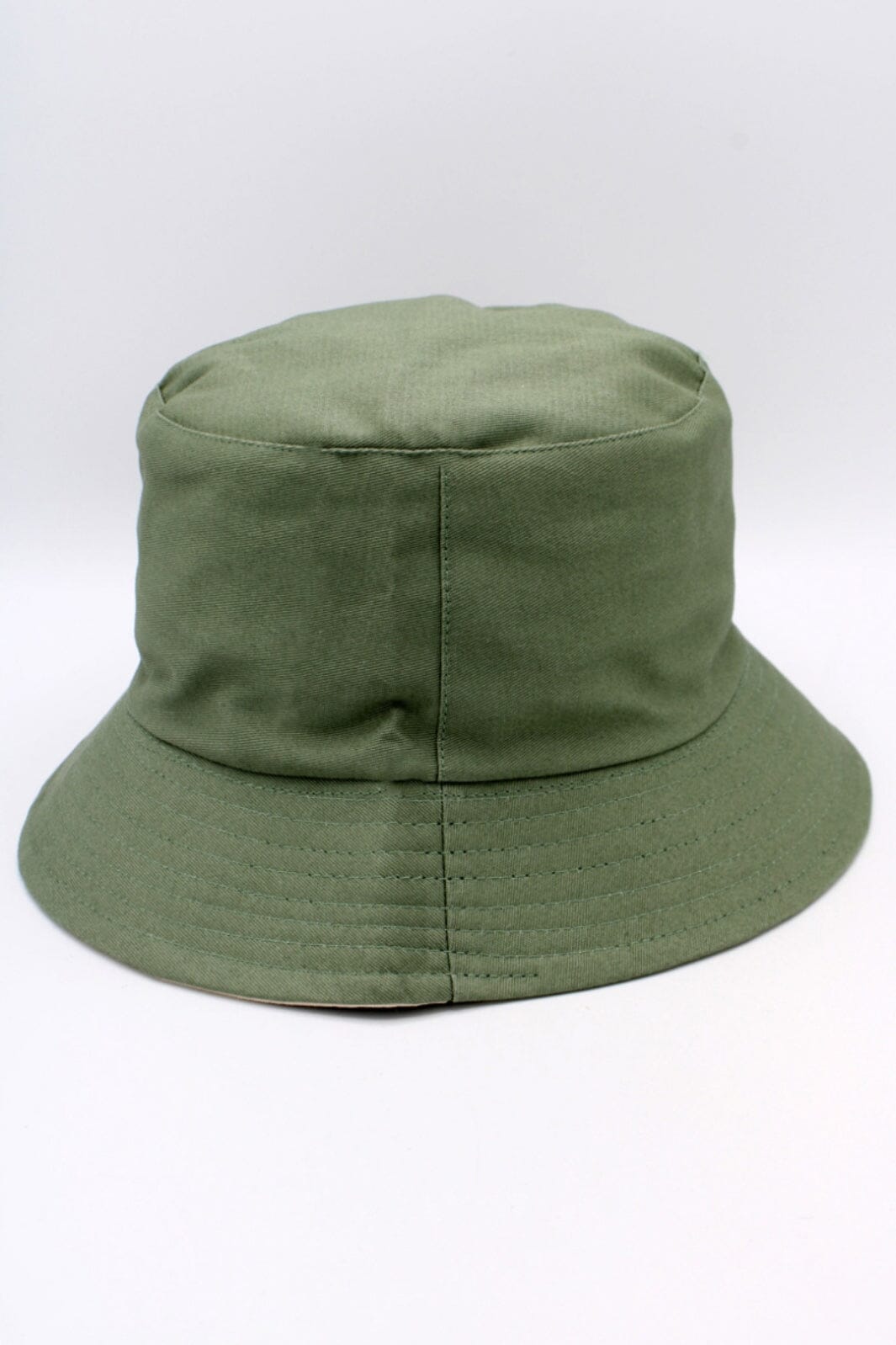 Anobel Copenhagen - Reversible Two-Tone Cotton Bucket Hat 12577 - Olive Hatte 